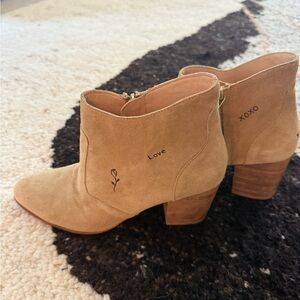 Tan Suede George Esquivel Ankle Boots